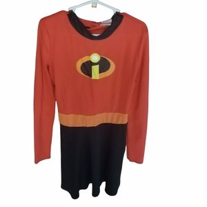 Girl's Incredibles Costume Red, Black. Approx Size 6-7